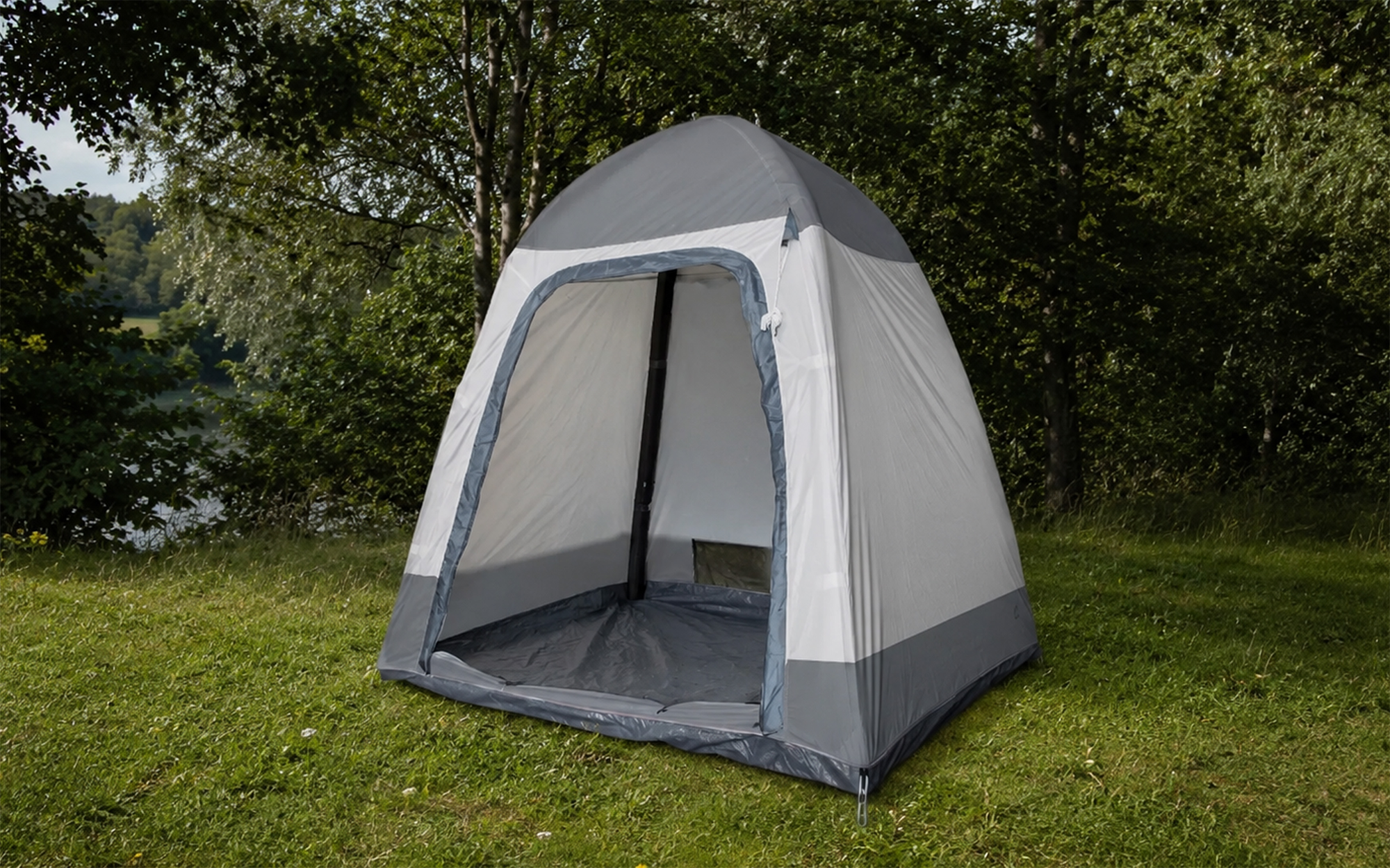 lightweight waterproof tent X-Dome 1+ Solid / Carbon 87x32x35/220x80x90CM womens-slj Farbe:Grey Raccoon Naturehike Pure titanium Camping